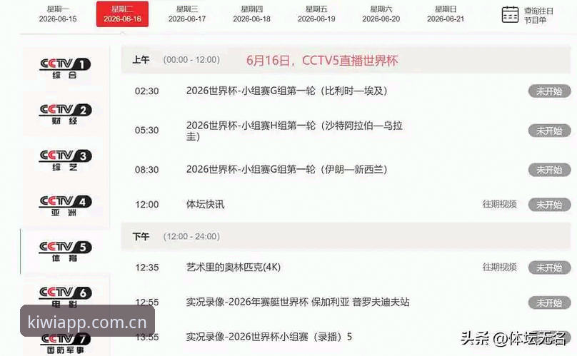 奇异果体育官网观赛指南：世界杯门票在手却因签证无缘现场？赛事直播替代方案操作教程